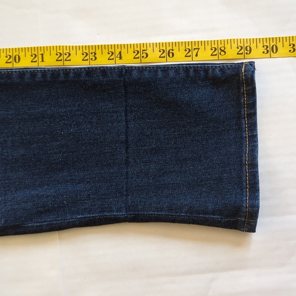 Kut from the Kloth Cameron Straight Leg Distressed Rolled Hem Jeans 4 Blue - Picture 16 of 16